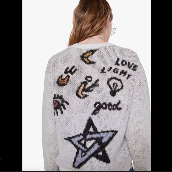 MOTHER The Jumper Alpaca & Wool Blend Sweater (Trouble) - Picture 4 of 9